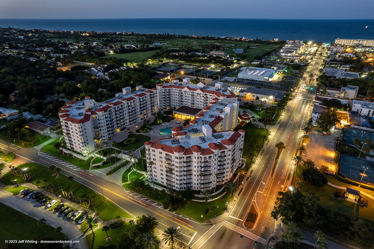 Aerial photo of an event in Ormond Beach